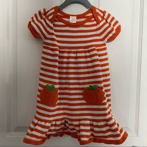 Striped Pumpkin Sweater Dress
